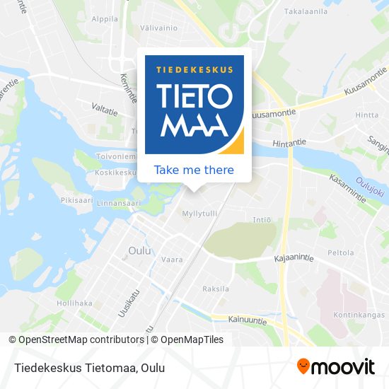 Tiedekeskus Tietomaa map