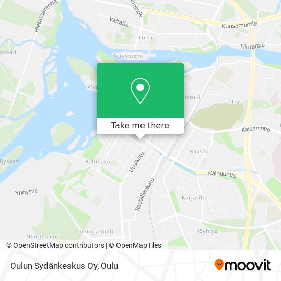 Oulun Sydänkeskus Oy map