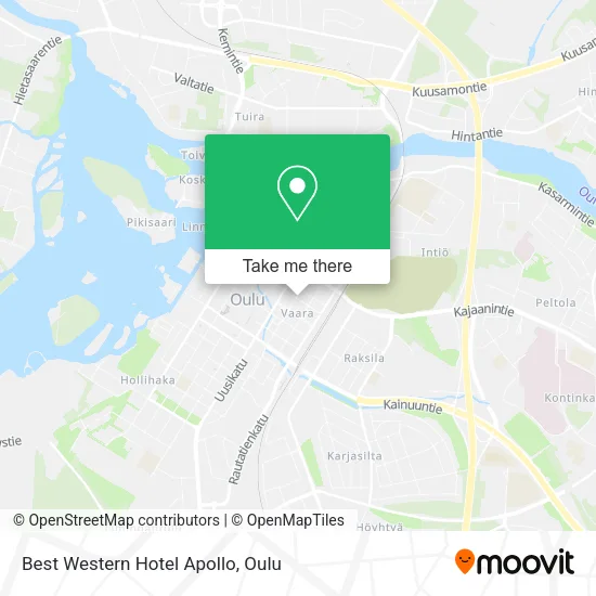 Best Western Hotel Apollo map