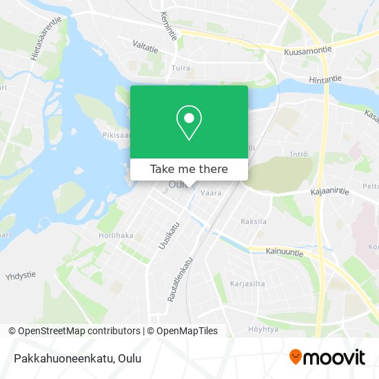 Pakkahuoneenkatu map