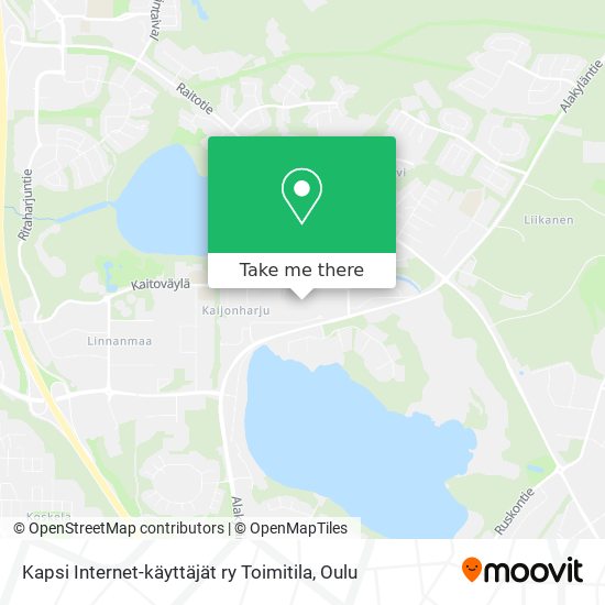 Kapsi Internet-käyttäjät ry Toimitila map