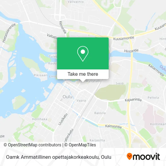 Oamk Ammatillinen opettajakorkeakoulu map