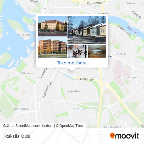 How to get to Raksila in Oulu by Bus?