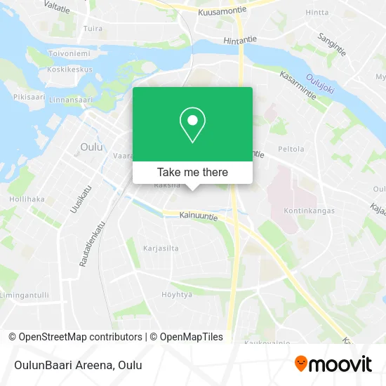 OulunBaari Areena map