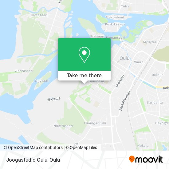 Joogastudio Oulu map