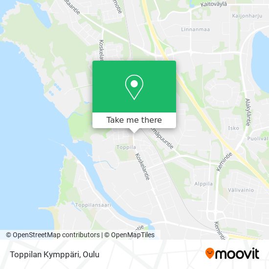 Toppilan Kymppäri map