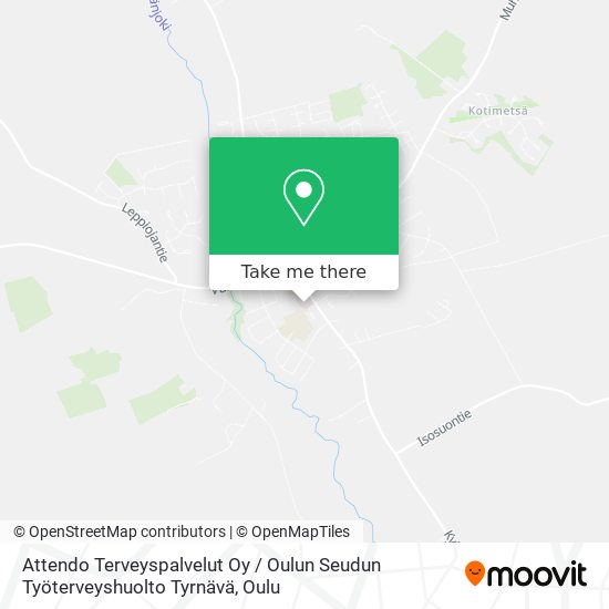 Attendo Terveyspalvelut Oy / Oulun Seudun Työterveyshuolto Tyrnävä map