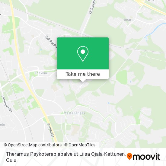 Theramus Psykoterapiapalvelut Liisa Ojala-Kettunen map