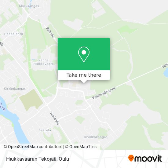 Hiukkavaaran Tekojää map