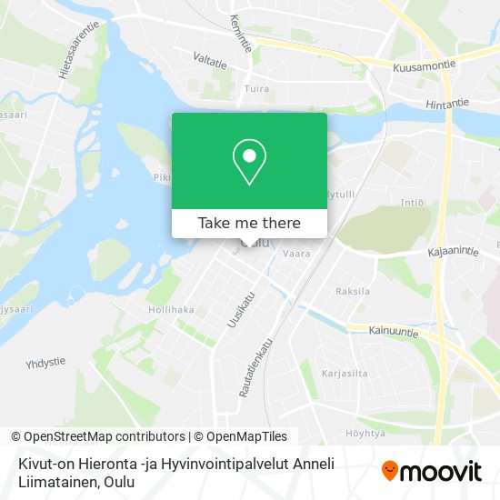 Kivut-on Hieronta -ja Hyvinvointipalvelut Anneli Liimatainen map