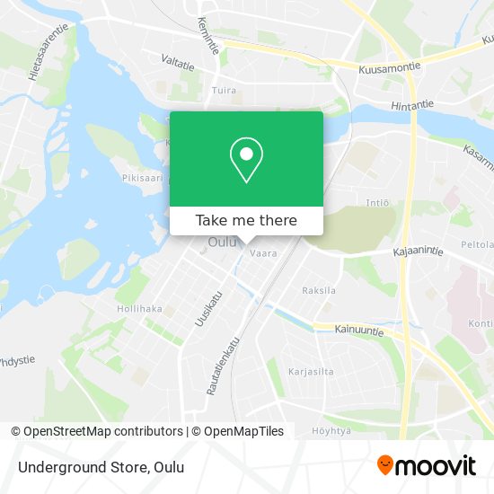 How to get to Underground Store in Oulu by Bus?