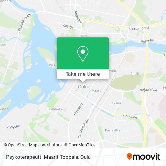 Psykoterapeutti Maarit Toppala map