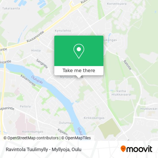 Ravintola Tuulimylly - Myllyoja map