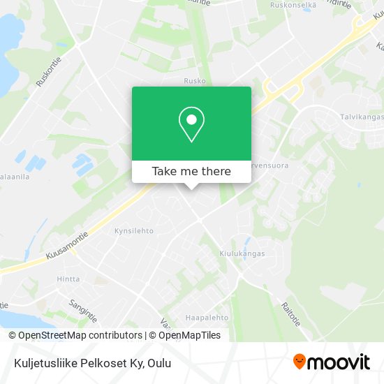 Kuljetusliike Pelkoset Ky map