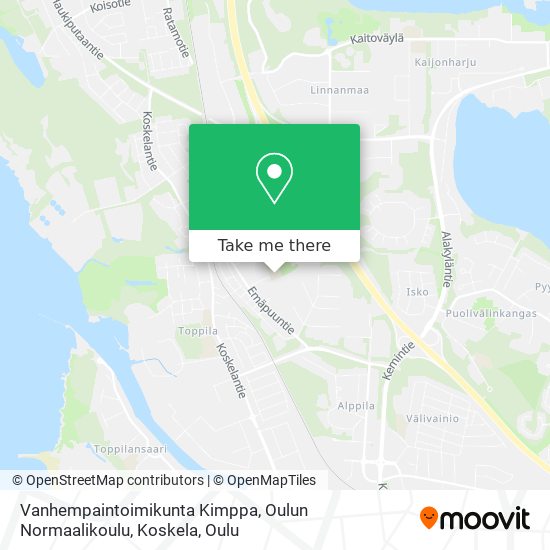 Vanhempaintoimikunta Kimppa, Oulun Normaalikoulu, Koskela map