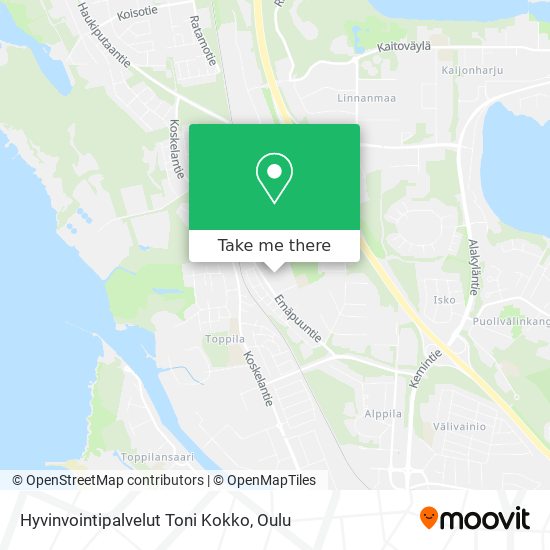 Hyvinvointipalvelut Toni Kokko map