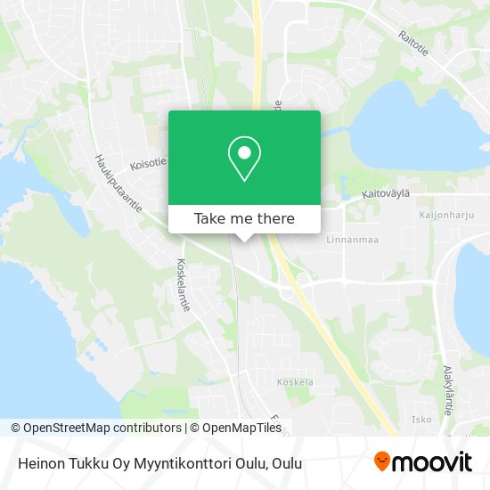 Heinon Tukku Oy Myyntikonttori Oulu map