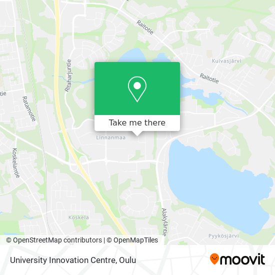 University Innovation Centre map