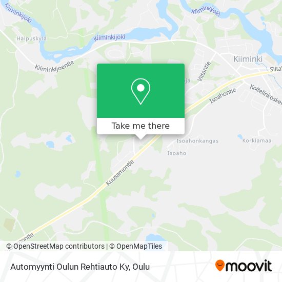 Automyynti Oulun Rehtiauto Ky map