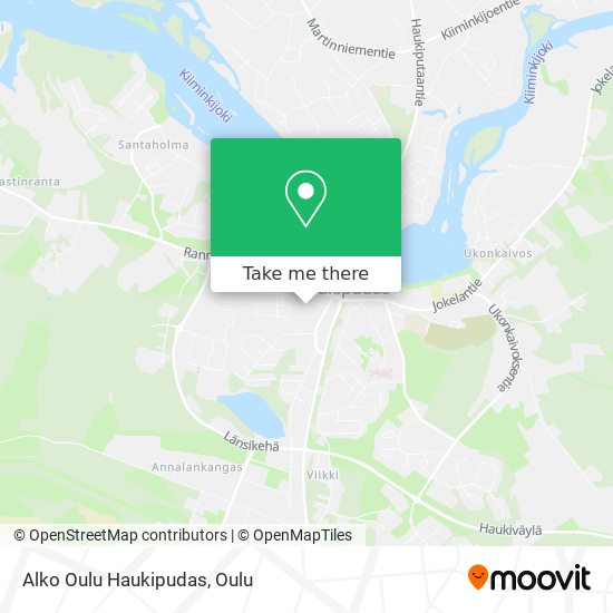 Alko Oulu Haukipudas map