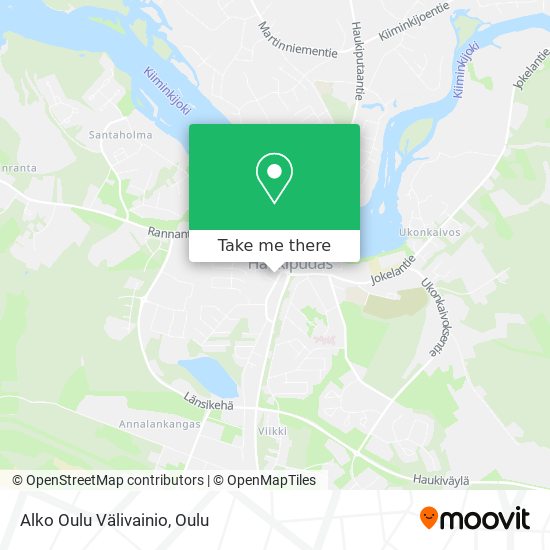 Alko Oulu Välivainio map