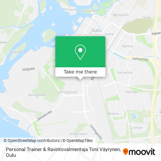 Personal Trainer & Ravintovalmentaja Toni Väyrynen map