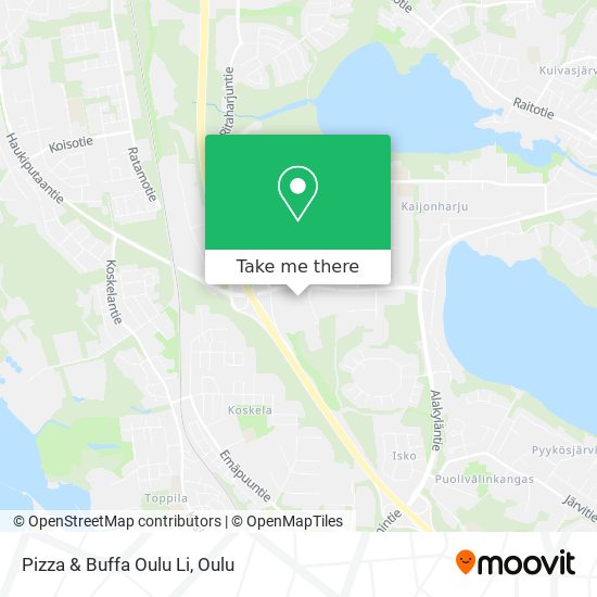 Pizza & Buffa Oulu Li map