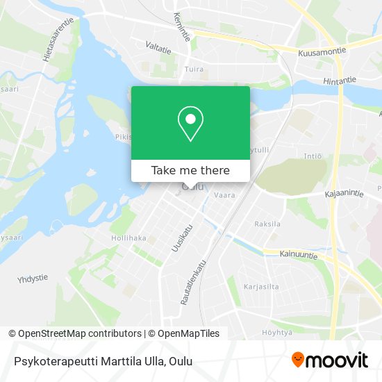 Psykoterapeutti Marttila Ulla map