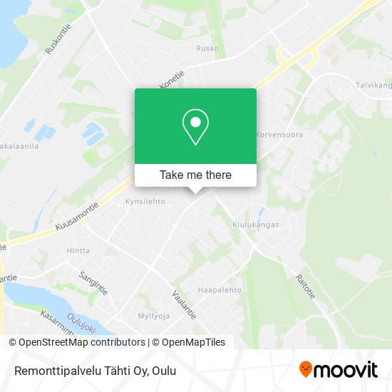 Remonttipalvelu Tähti Oy map
