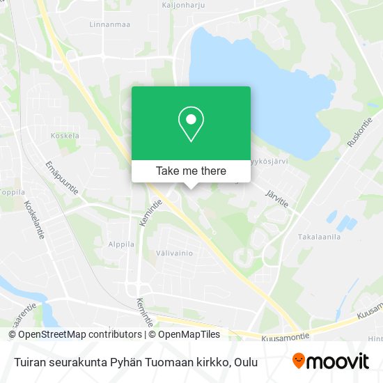 Tuiran seurakunta Pyhän Tuomaan kirkko map