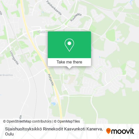 Sijaishuoltoyksikkö Rinnekodit Kasvunkoti Kanerva map