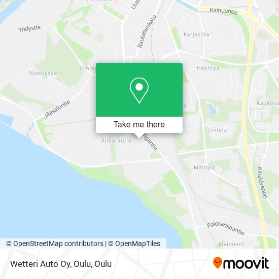 Wetteri Auto Oy, Oulu map