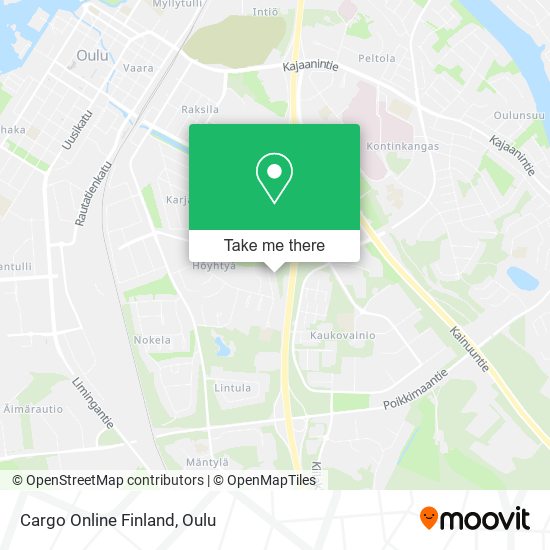 Cargo Online Finland map