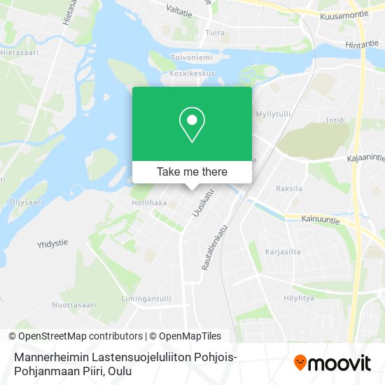 Mannerheimin Lastensuojeluliiton Pohjois-Pohjanmaan Piiri map