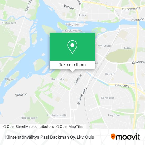 Kiinteistönvälitys Pasi Backman Oy, Lkv map