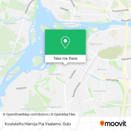 Koulutettu Hieroja Pia Vaalamo map