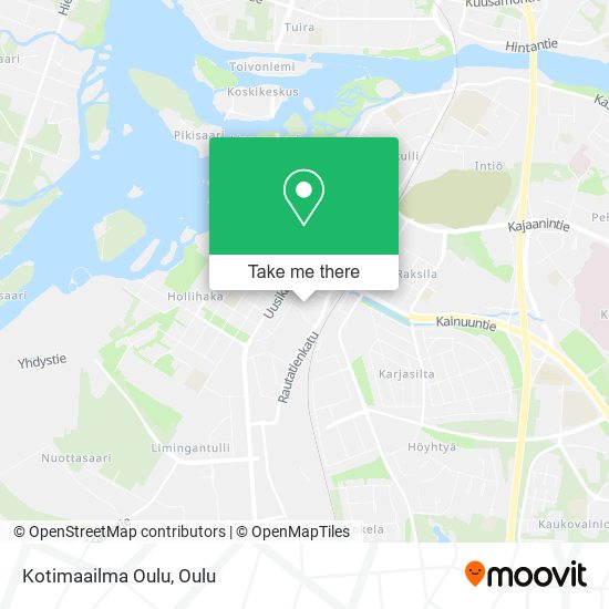 Kotimaailma Oulu map