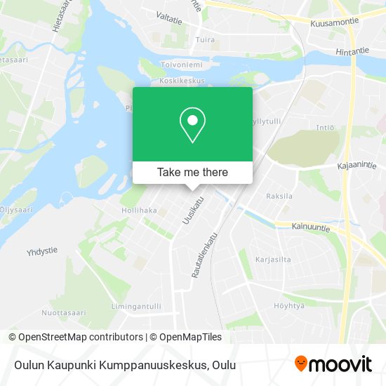 Oulun Kaupunki Kumppanuuskeskus map