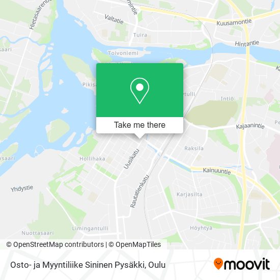 Osto- ja Myyntiliike Sininen Pysäkki map