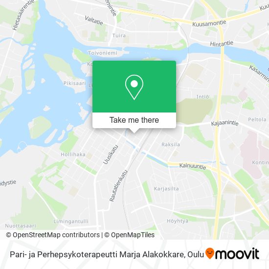 Pari- ja Perhepsykoterapeutti Marja Alakokkare map