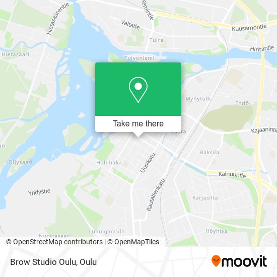 Brow Studio Oulu map