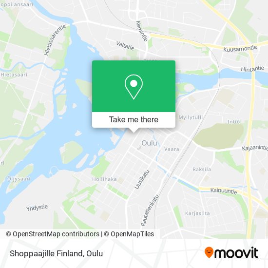 Shoppaajille Finland map