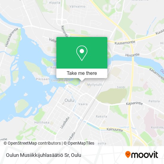 Oulun Musiikkijuhlasäätiö Sr map