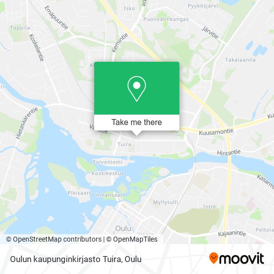 Oulun kaupunginkirjasto Tuira map