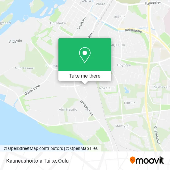 Kauneushoitola Tuike map