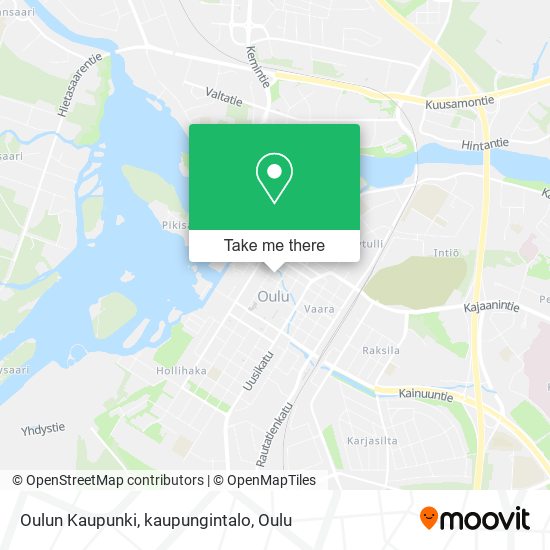 Oulun Kaupunki, kaupungintalo map