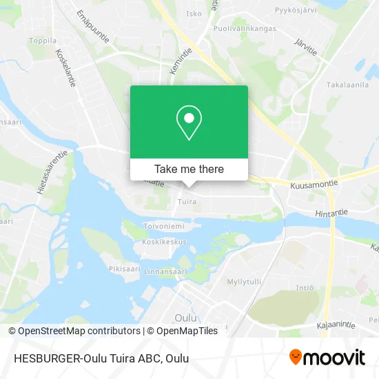 HESBURGER-Oulu Tuira ABC map