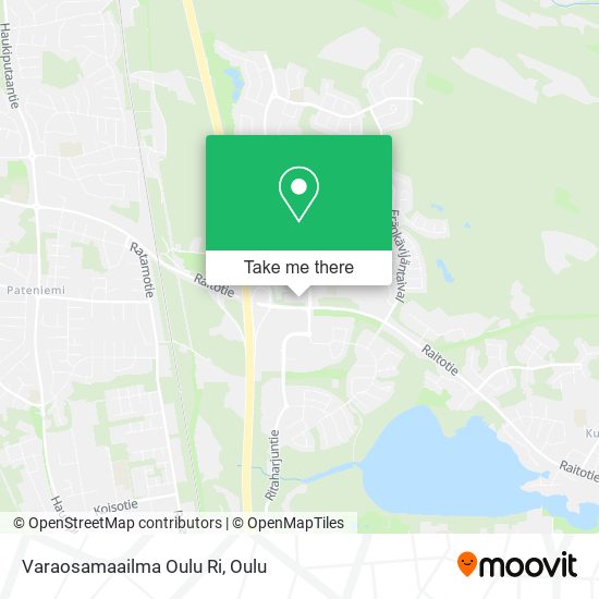 Varaosamaailma Oulu Ri map