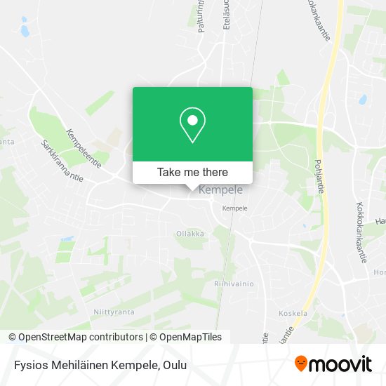 Fysios Mehiläinen Kempele map