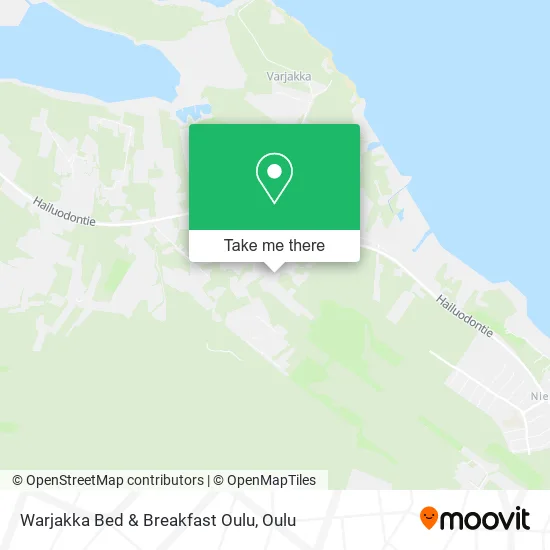 Warjakka Bed & Breakfast Oulu map